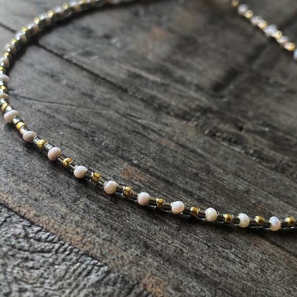 NEW Freshwater Pearl & Gold Anklet - Picture 4 of 11
